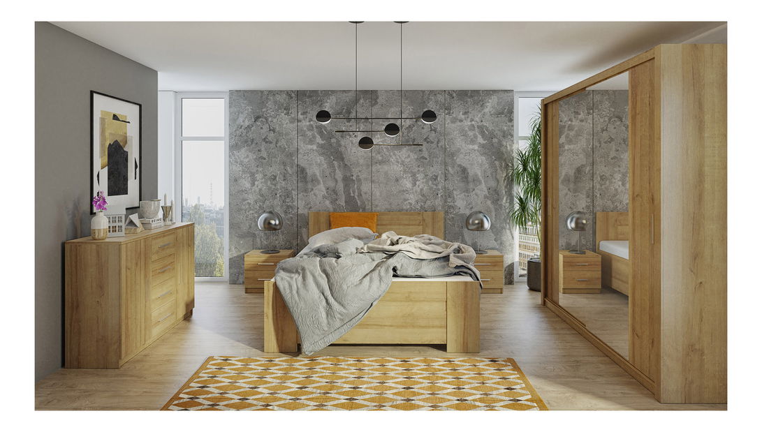 Ormar za garderobu Bonaparte SZ200 (hrast zlatni)