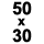 50 x 30 cm