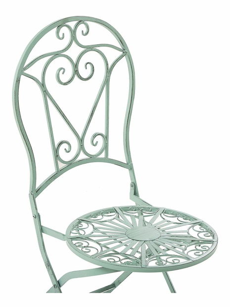 Set 2 ks. záhradných stoličiek TIRRO (svetlozelená)