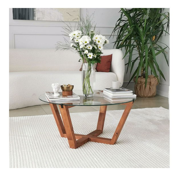 Konferenčný stolík Putilo (drevo prírodné)