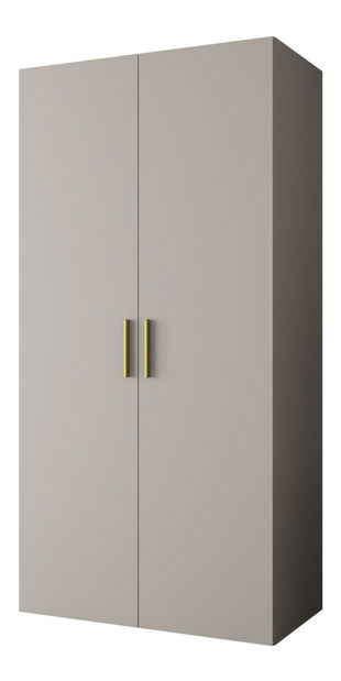 Ruhásszekrény 100 cm Borry 1 (kasmír + arany)