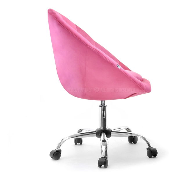 Fotel Lush 4 (rózsaszín + króm)