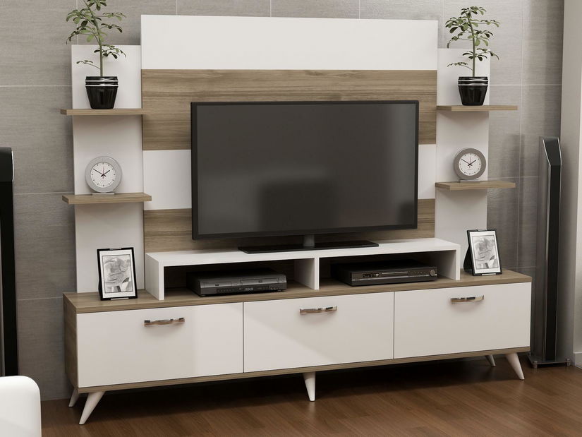 Mobilier living Ding (alb + nuc)