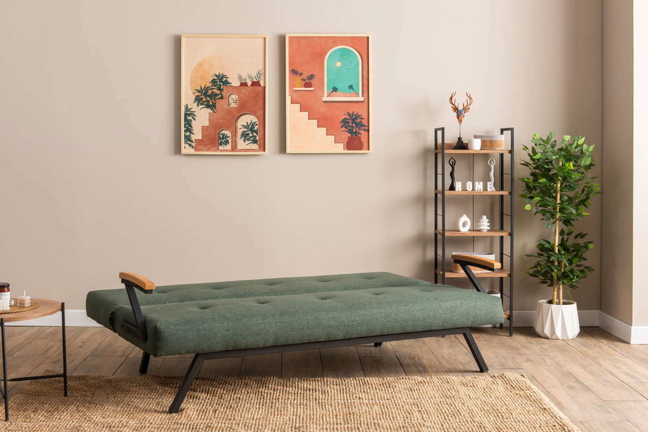 Rozkladacia pohovka Zvia (zelená)