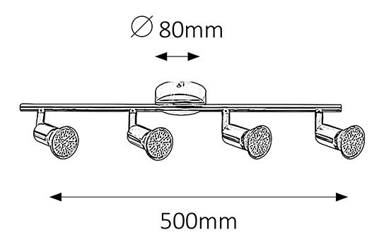 Bodové svietidlo Norton Led 6988 (chrómová)