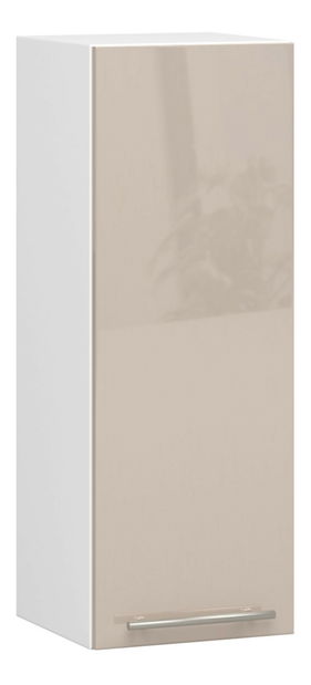 Horná kuchynská skrinka Ozara W30 H720 (biela + cappuccino lesk)