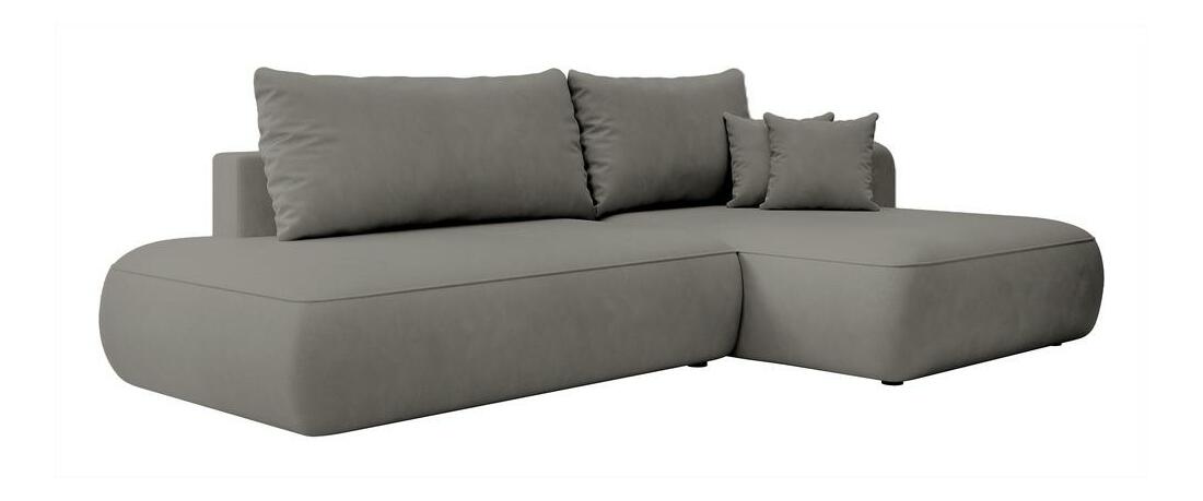 Kutna garnitura Fergie (D) (siva + crna)