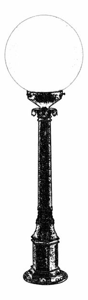 Vonkajšie podlahové svietidlo Dillion (hnedá)