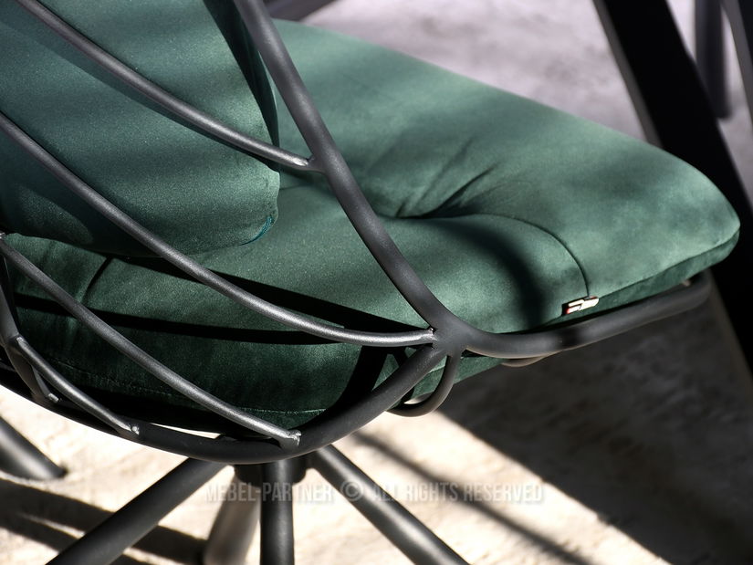 Stolica Brooklyn (zelena + crna)