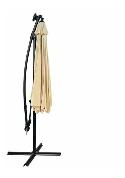 Vrtni suncobran Muller (bež) (s rasvjetom)