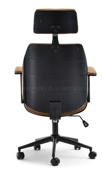 Fotelja Franc (tamnosmeđa + crna)