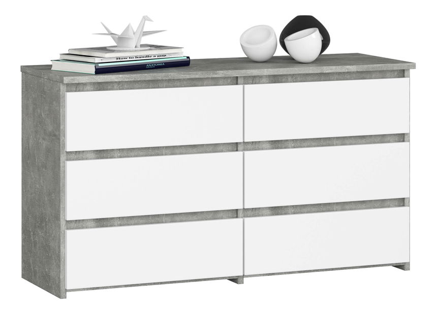 Comodă Crueldad (beton + alb)