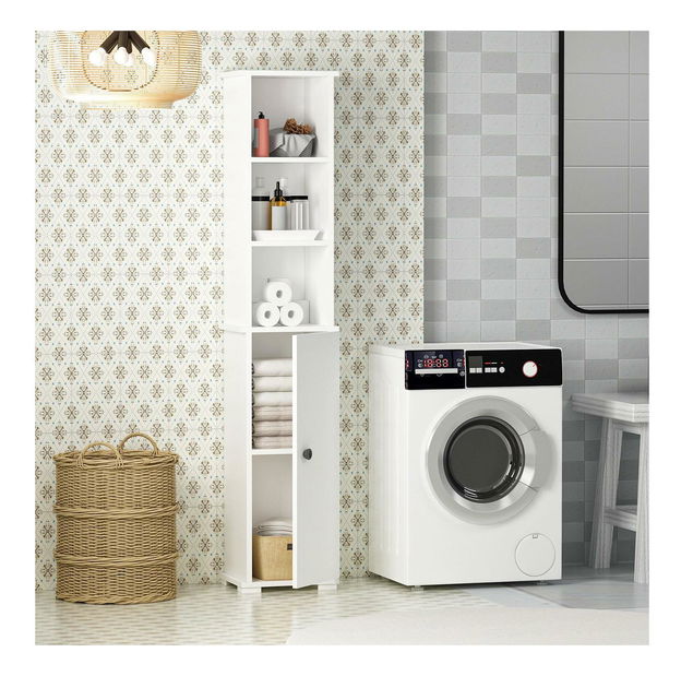 Kúpeľňová skrinka Satadu 3 (biela) 