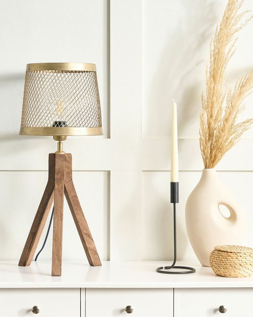 Asztali lámpa Belarmino (sötét fa)