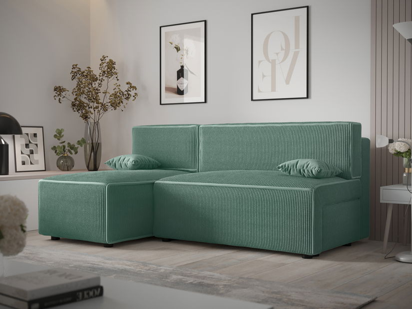 Rohová sedacia súprava Mirage Sed (mätová) (L)