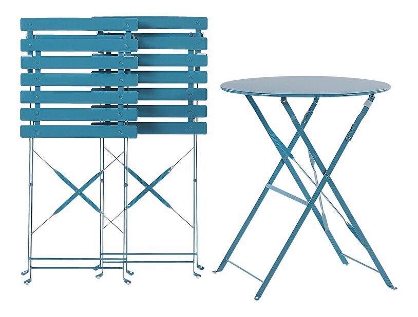 Záhradný set FLORI (morská modrá) (pre 2 osoby)