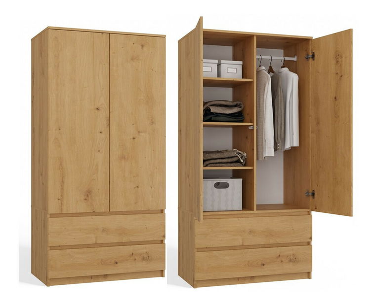 Ruhásszekrény Musecalo 1 (artisan tölgy)