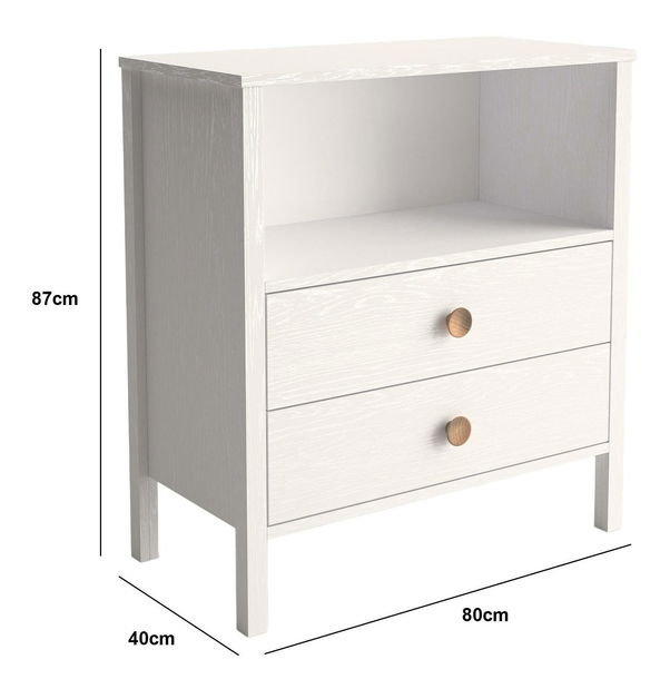 Detská komoda Franc 16 (bijelo drvo)