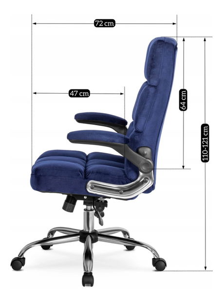 Uredska fotelja Limpieza (mornarsko plava) 