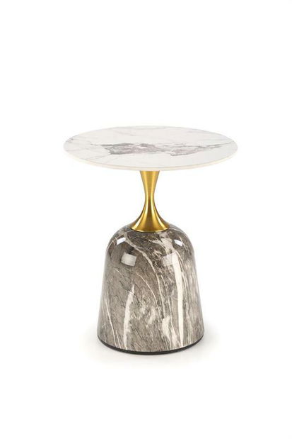 Dohányzóasztal Rosalinde (fehér márvány + szürke márvány)