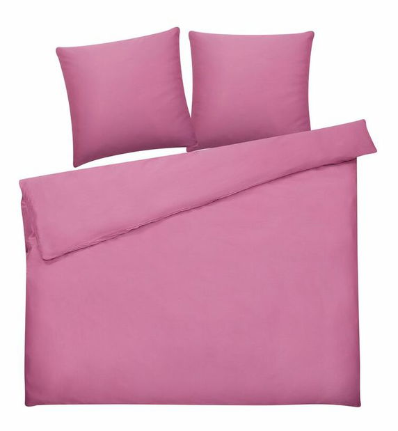 Lenjerie pat 200 x 220 cm Hunter (roz) (complet cu fețe de pernă)