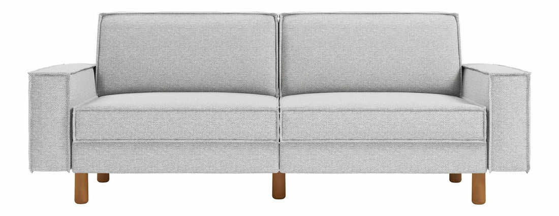 Pohovka trojsedačka Spary 3 (svetlosivá + orech)