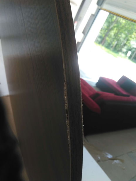 Măsuță cafea Klara (nuc + auriu) *resigilat