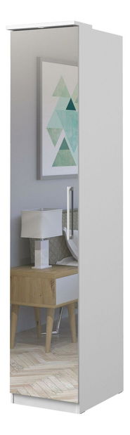 Policová skriňa Centaury Typ 57 (biela + biely lesk)