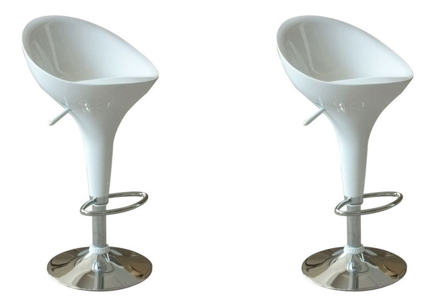 Set 2 ks. Barová stolička Alba Nova biela *výpredaj