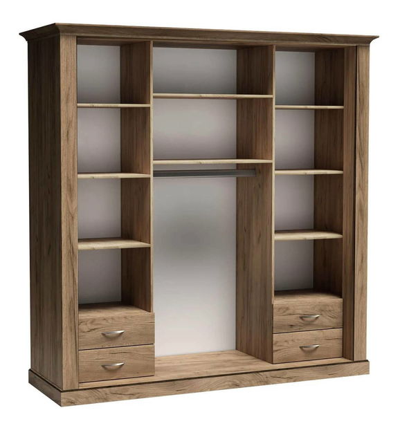 Ormar za garderobu Atena 211 (craft zlatni)