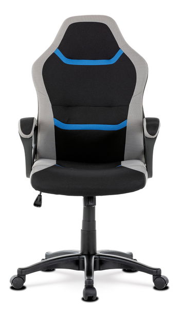 Gamer szék/fotel Leira-L611-BLUE (fekete + szürke + kék)