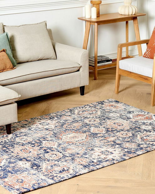 Covor 140 x 200 cm Kumin (albastru + roșu)