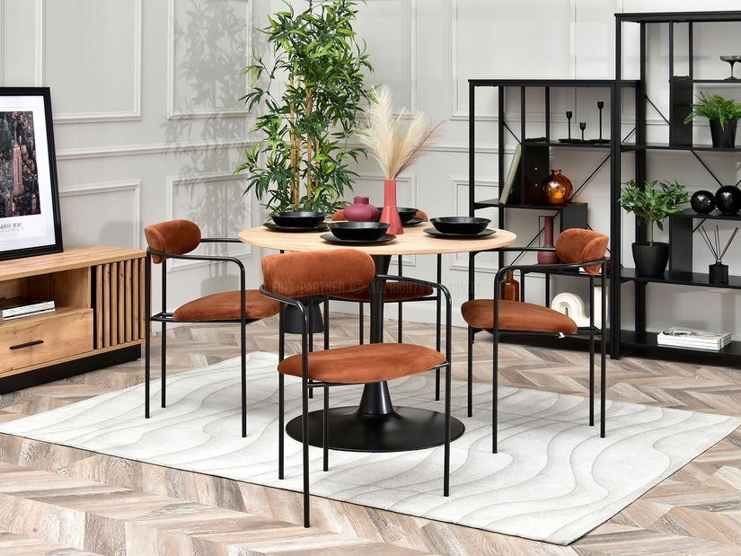 Stolica Magnus (bakar + crna)