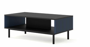 Dohányzóasztal F Rowanna (fekete + sötétkék)