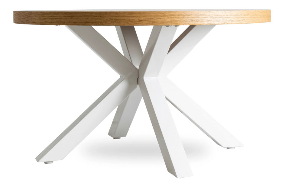 Stolić za kavu Ligamentos (zlatni hrast + bijela) 