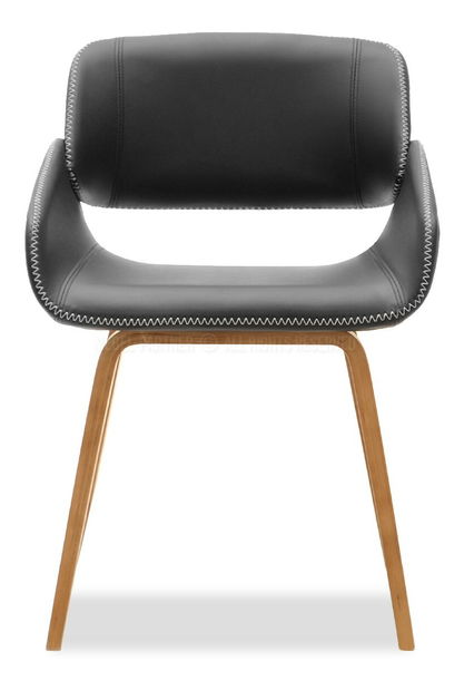 Stolička Noughat (orech tmavý + chrómová)