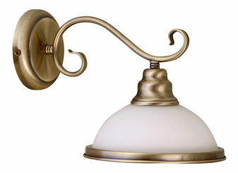 Nástenné svietidlo Elisett 2751 (bronzová + biela)