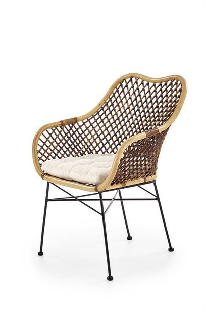 Étkezőszék Karro (természetes + barna + fekete)