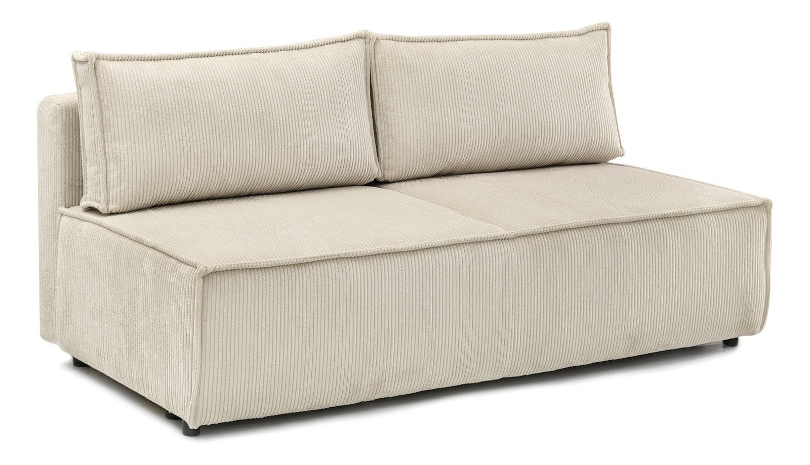 Kétszemélyes kanapé Nazismo (bézs + fekete)