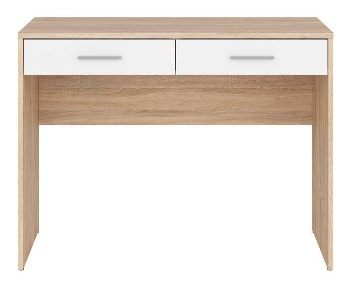 Masă de scris Nepo Plus 2 (stejar sonoma + alb) 