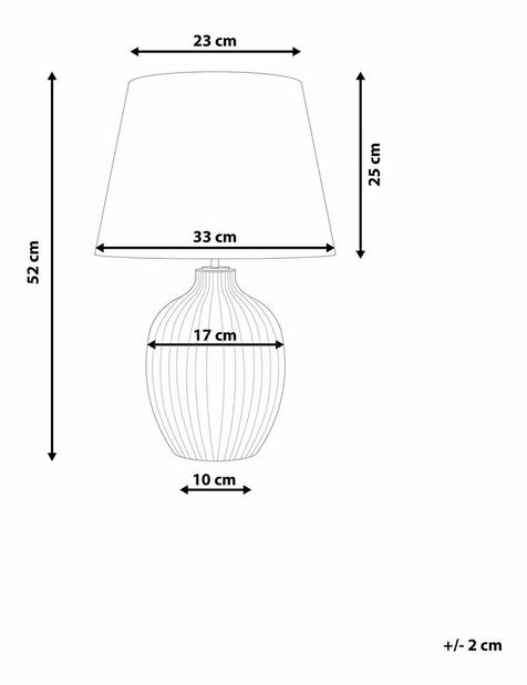Stolná lampa Fenton (biela)