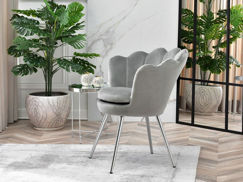 Fotel Lasair (szürke + arany)