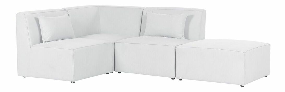 Colțar cu taburete Lemia (crem) (D)