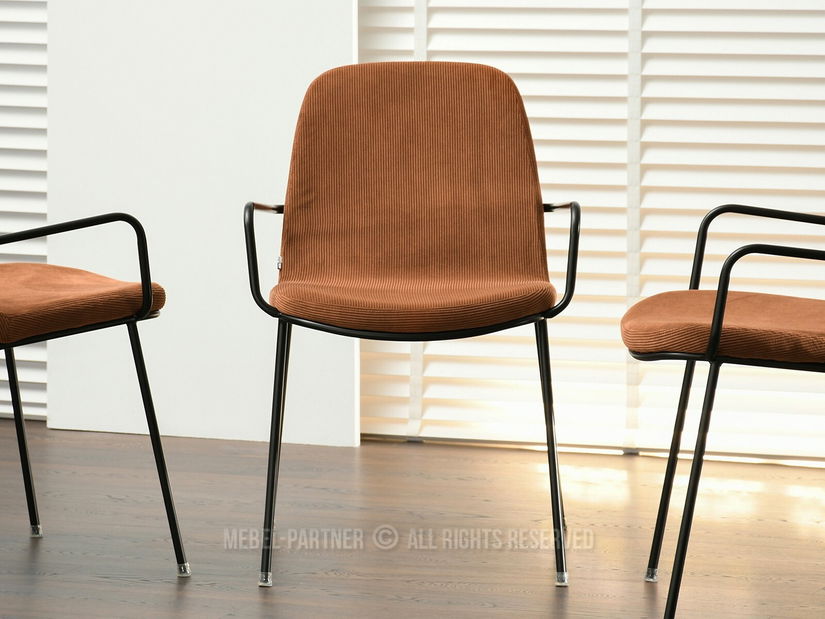 Scaun Ulrika (cupru + negru)