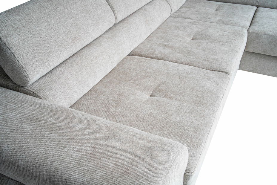 Rohová sedačka Moshe (svetlohnedá) (P)