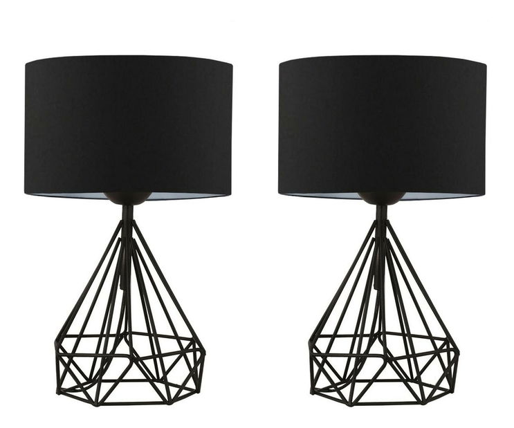 Set stolnih lampi (2 kom.) Anteresso 7 (crna)