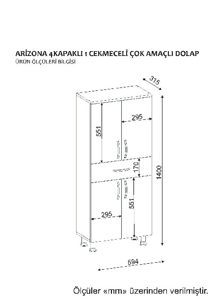 Kupaonski ormarić Austin 4 (bijela)