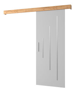 Klizna vrata 90 cm Sharlene Y (bijela mat + craft zlatni + srebrna)