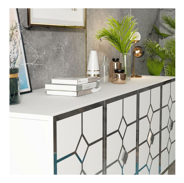 Skrinka Pivuti (biela + strieborná) 