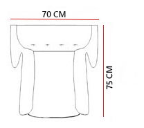Kreslo s podnožkou Uzuri (tmavosivá) 